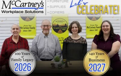 McCartney’s Workplace Solutions Celebrates 100 Years of Family Ownership and 140 Years in Business in Altoona, PA